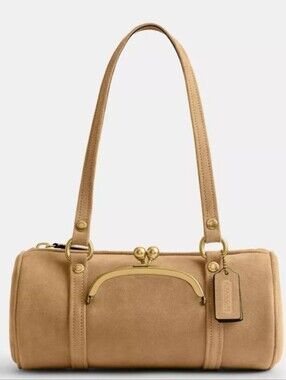 COACH Kisslock Barrel Bag 28